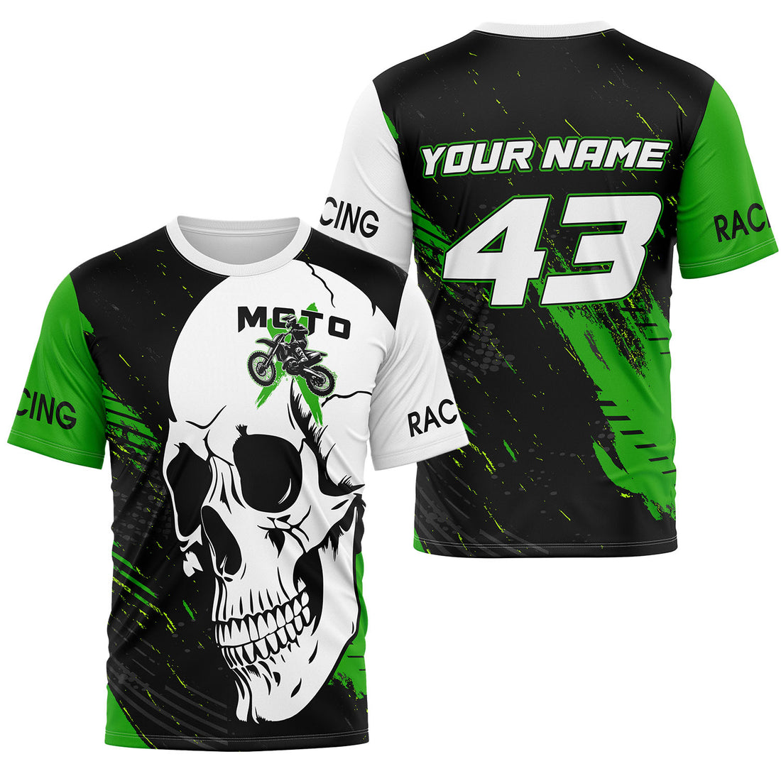Personalized Dirt Bike Riding Jersey UPF30+ for Adult & Youth | Motocross MX Jersey Off-Road Enduro MTB ECG0904251