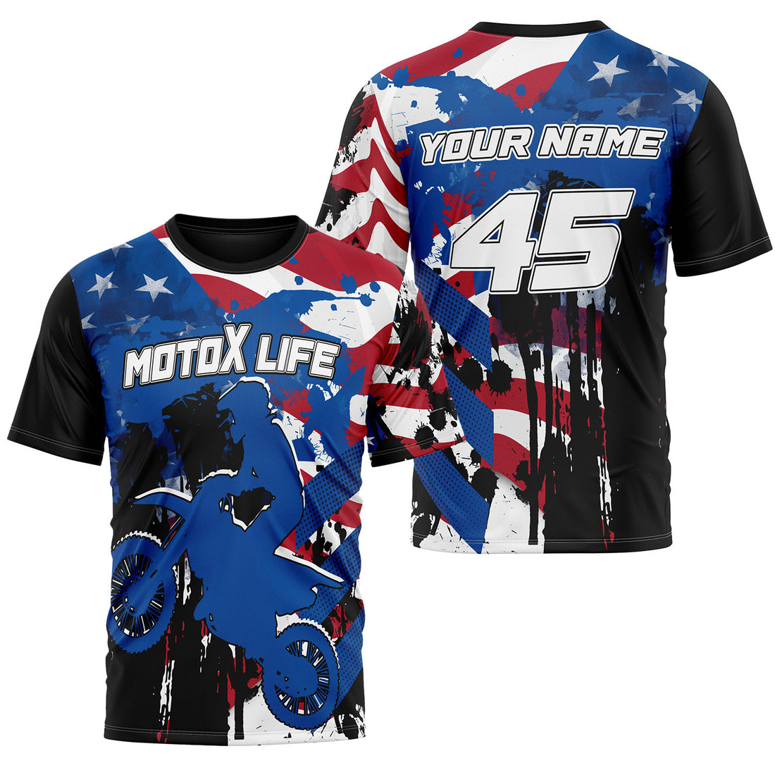 Personalized Dirt Bike Riding Jersey UPF30+ for Adult & Youth | Motocross MX Jersey Off-Road Enduro MTB ECG1004263