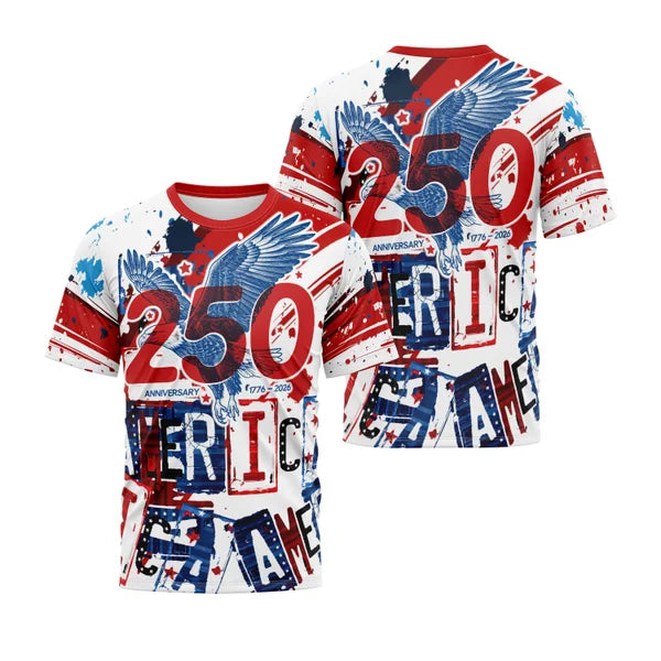 USA Freedom 250th Dirt Bike Riding Jersey UPF30+ for Adult & Youth | Patriotic American Flag Motocross MX Jersey | Off-Road Enduro MTB ECG0804269