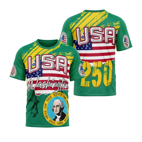America 250 Washington Motocross Jersey – Patriotic USA Eagle 250 Years Anniversary Dirt Bike MTB Off-Road Riding Shirt Adult & Youth ECG13042604