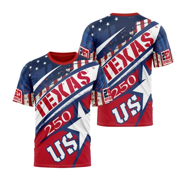 America 250 Texas Motocross Jersey – Patriotic USA Eagle 250 Years Anniversary Dirt Bike MTB Off-Road Riding Shirt Adult & Youth ECG13042602